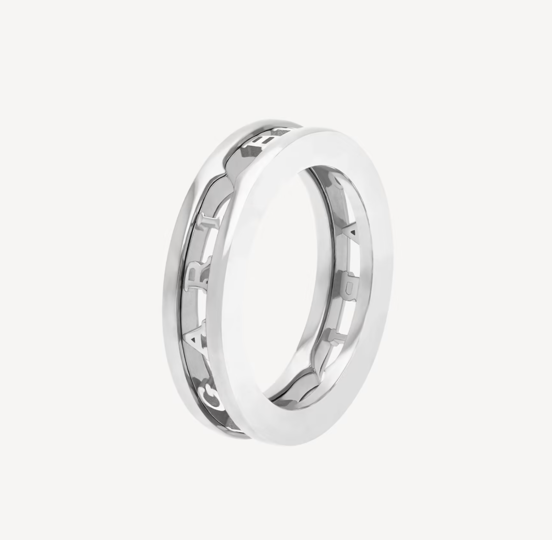 [Stars Jewelry]ZERO 1 ONE-BAND WITH OPENWORK LOGO SPIRAL RING