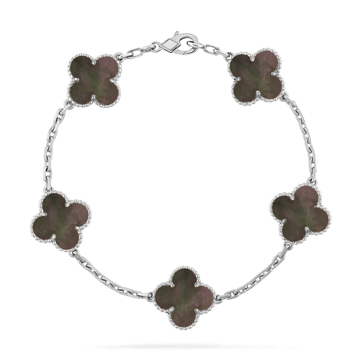 [Stars Jewelry] CLOVER 5 MOTIF GRAY MOP BRACELET COLLECTION