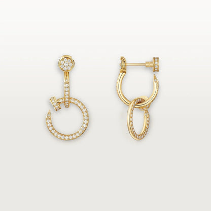 [Stars Jewelry]JUSTE FULL DIAMOND DOUBLE EARRINGS