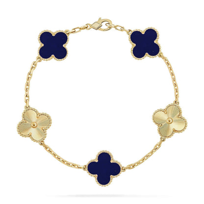 [Stars Jewelry]CLOVER 5 MOTIF LAPIS LAZULI BRACELET COLLECTION