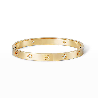 [Stars Jewelry]LOVE BRACELET 6.1MM 4 DIAMONDS