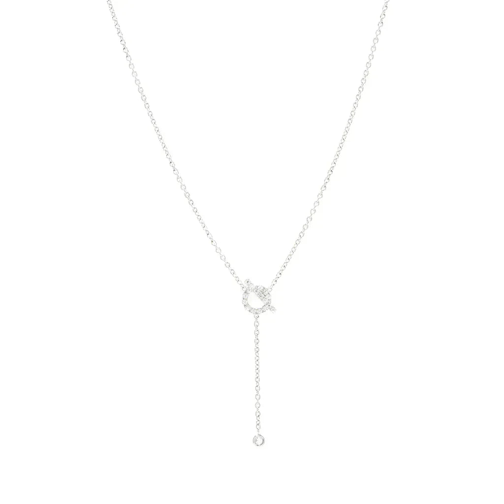 [Stars Jewelry]FINESSE SILVER DIAMOND NECKLACE