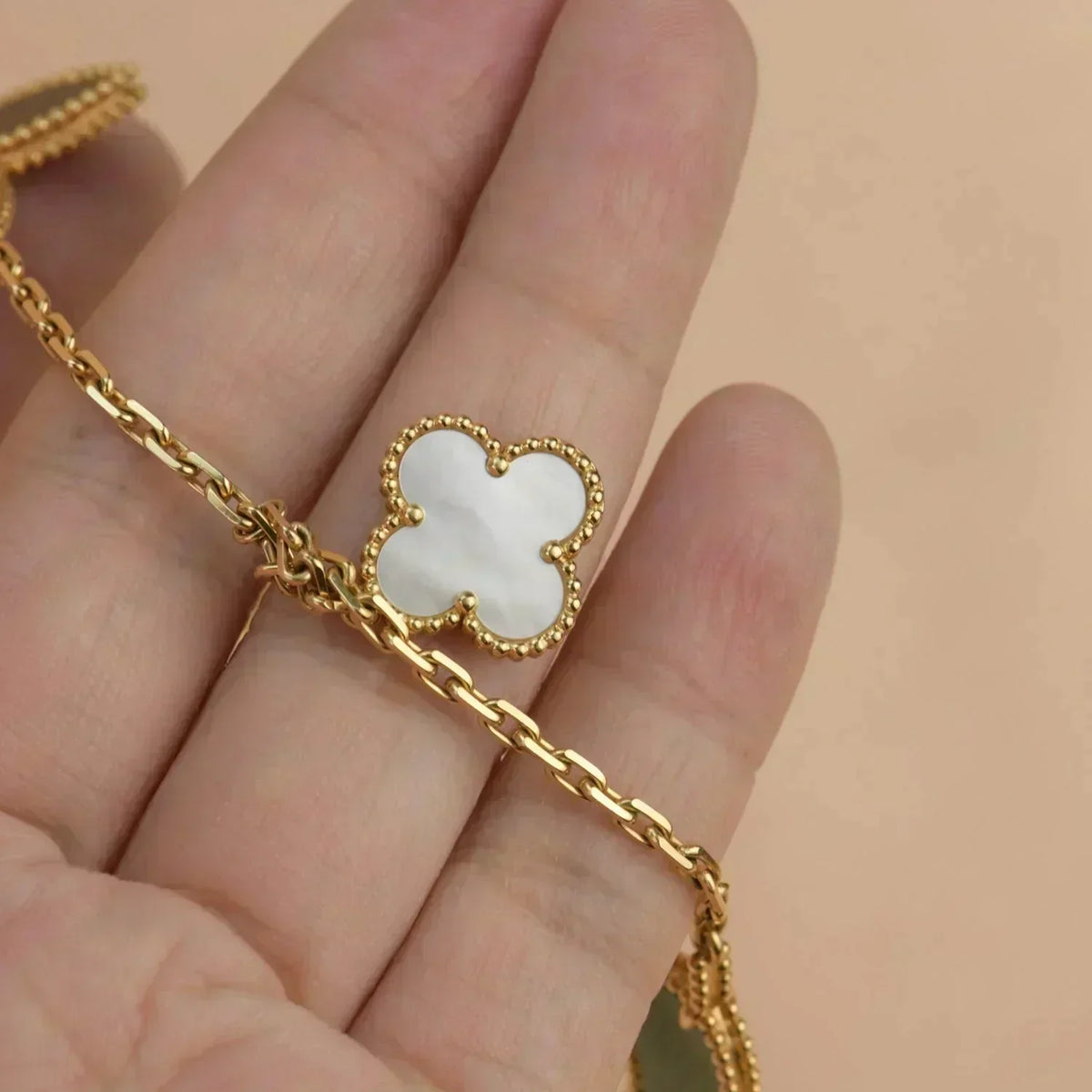 [Stars Jewelry]LUCKY SPRING 5 MOTIF GOLD BRACELET