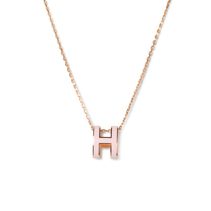 [Stars Jewelry]POP H PEDANT PINK GOLD