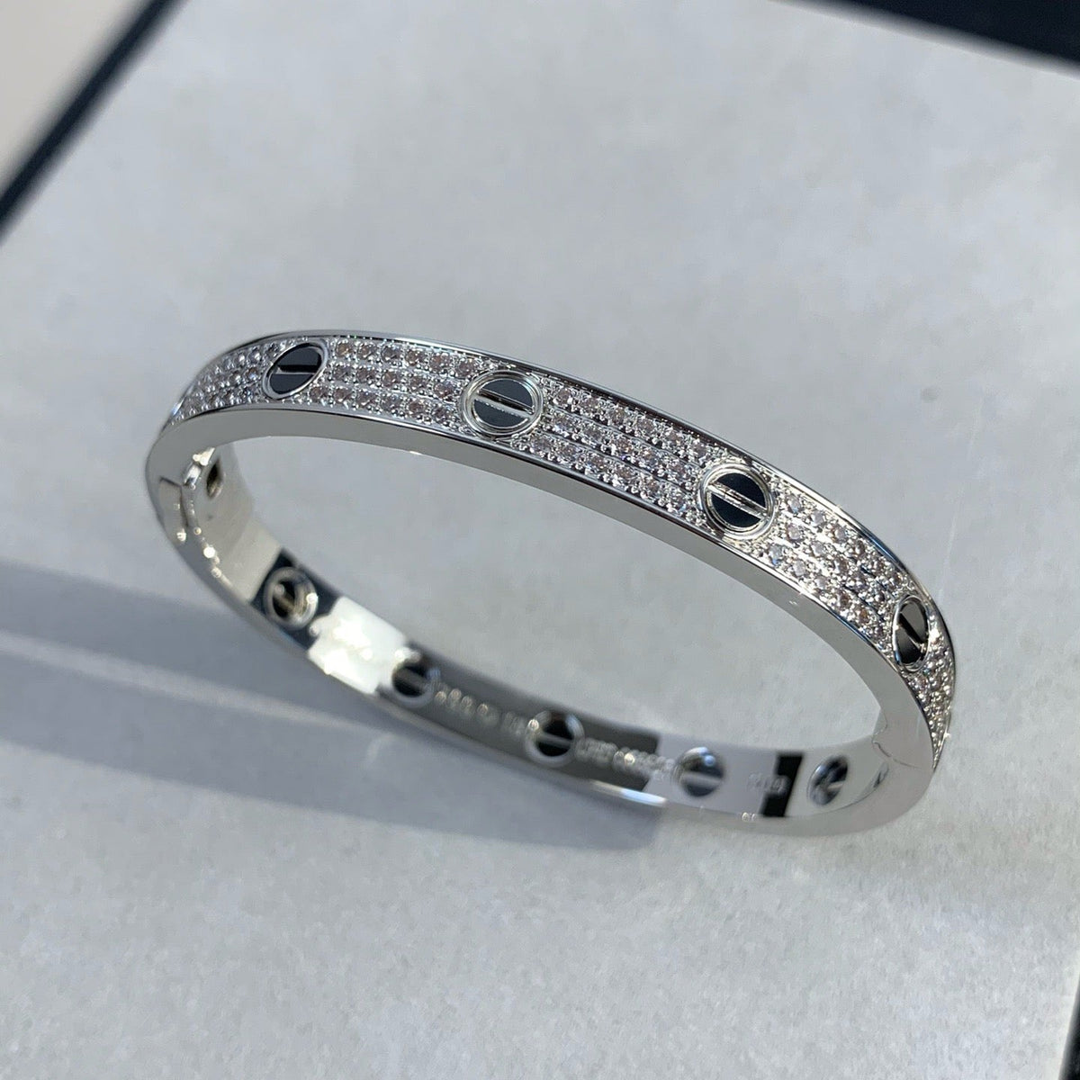 [Stars Jewelry]LOVE BRACELET 6.1MM DIAMOND-PAVED CERAMIC