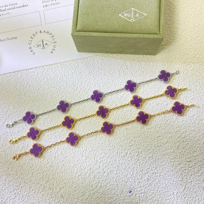 [Stars Jewelry] CLOVER 5 MOTIF VIOLET BRACELET COLLECTION