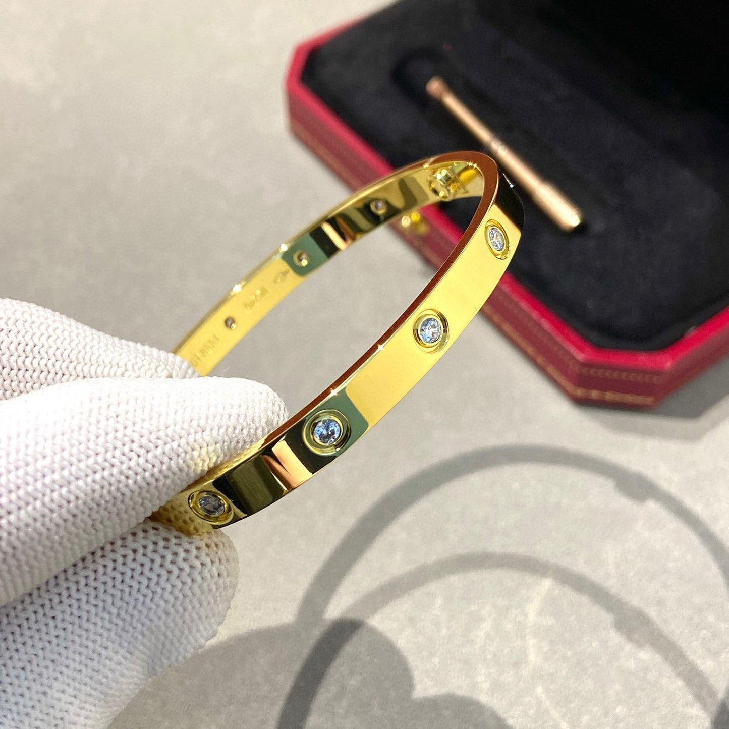 [Stars Jewelry]LOVE BRACELET 6.1MM 10 DIAMONDS
