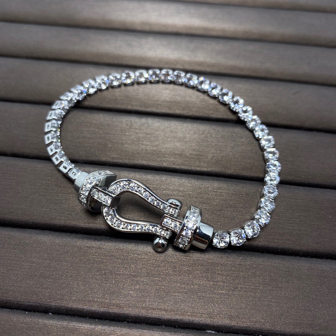 [Stars Jewelry]FORCE  HORSESHOE  DIAMOND TENNIS BRACELET