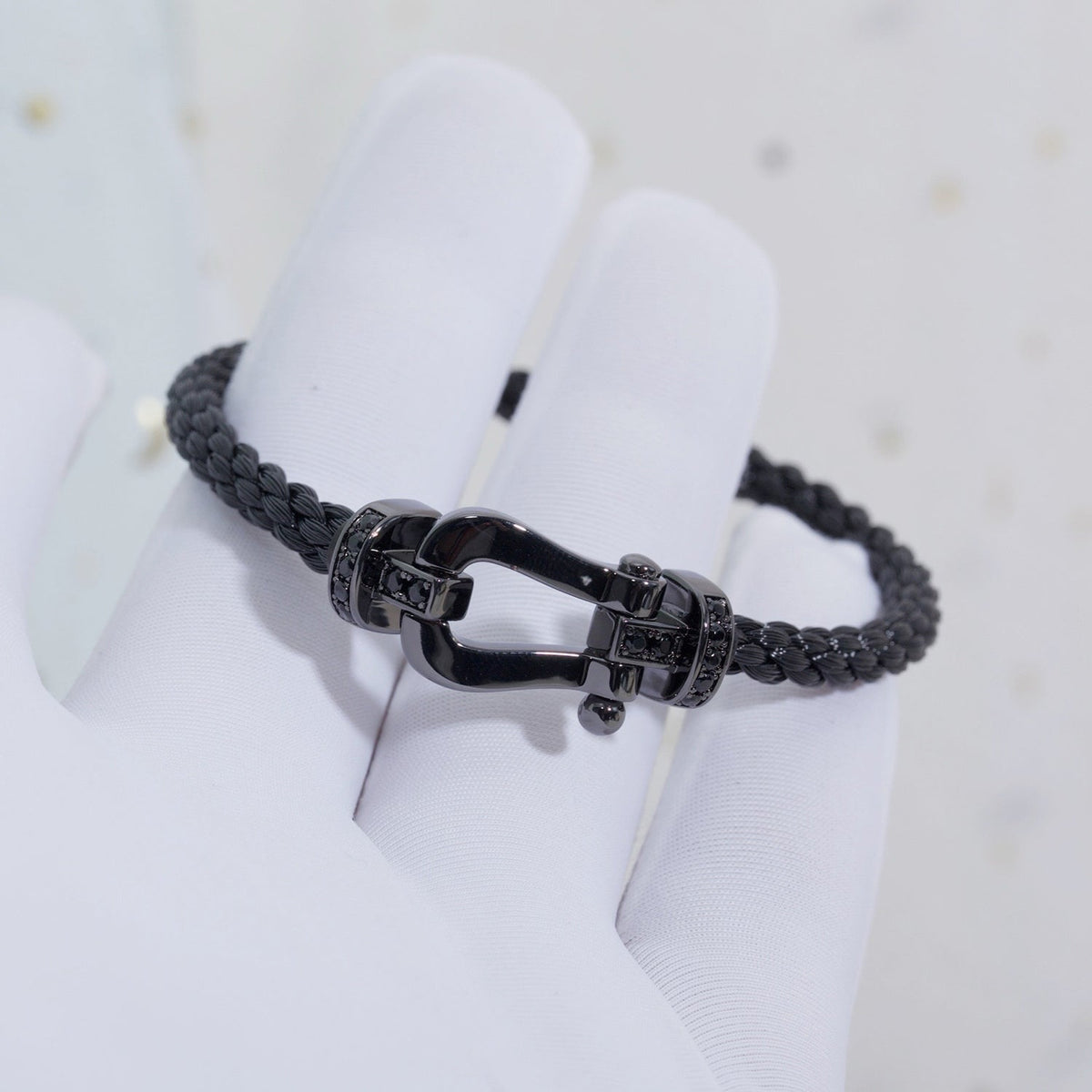 [Stars Jewelry]FORCE LARGE SERIES HORSESHOE BLACK SAMURAI BRACELET