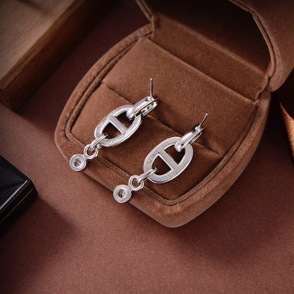[Stars Jewelry]HM CHAINE DIAMOND EARRINGS