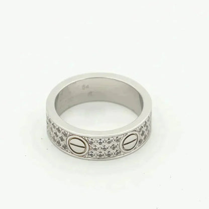 [Stars Jewelry]LOVE RING 5.5MM DIAMONDS PAVED