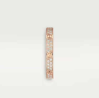 [Stars Jewelry]LOVE RING 2.6mm-wide full-diamond ring Rose Gold