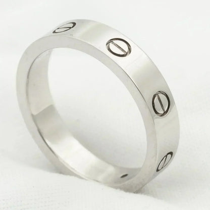 [Stars Jewelry]LOVE RING 4MM 1 DIAMOND SILVER
