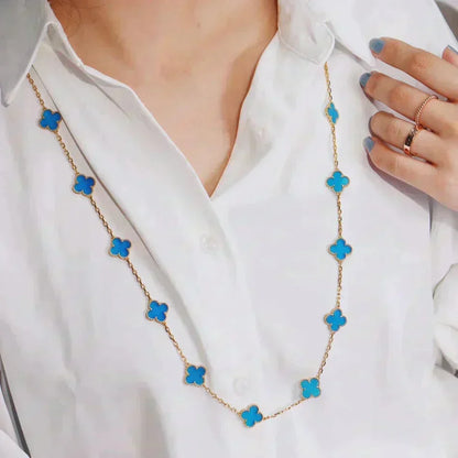[Stars Jewelry]CLOVER 20 MOTIFS TURQUOISE GOLD