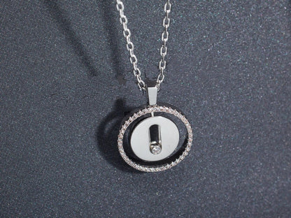 [Stars Jewelry]LUCKY MOVE PM NECKLACE SILVER DIAMOND
