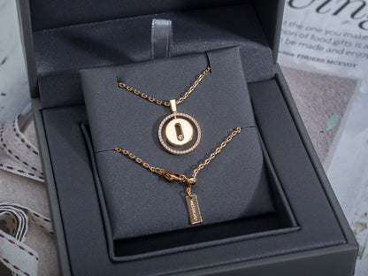 [Stars Jewelry]LUCKY MOVE PM NECKLACE PINK GOLD DIAMOND
