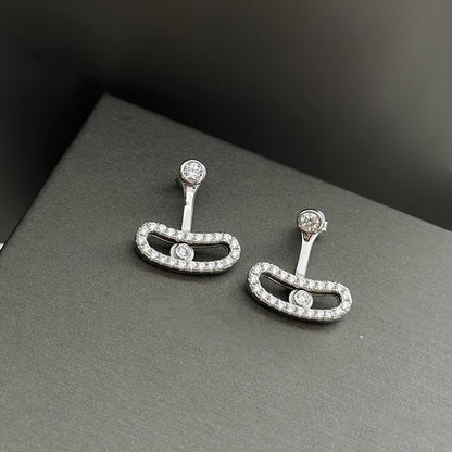 [Stars Jewelry]MOVE UNO SILVER DIAMOND EARRINGS