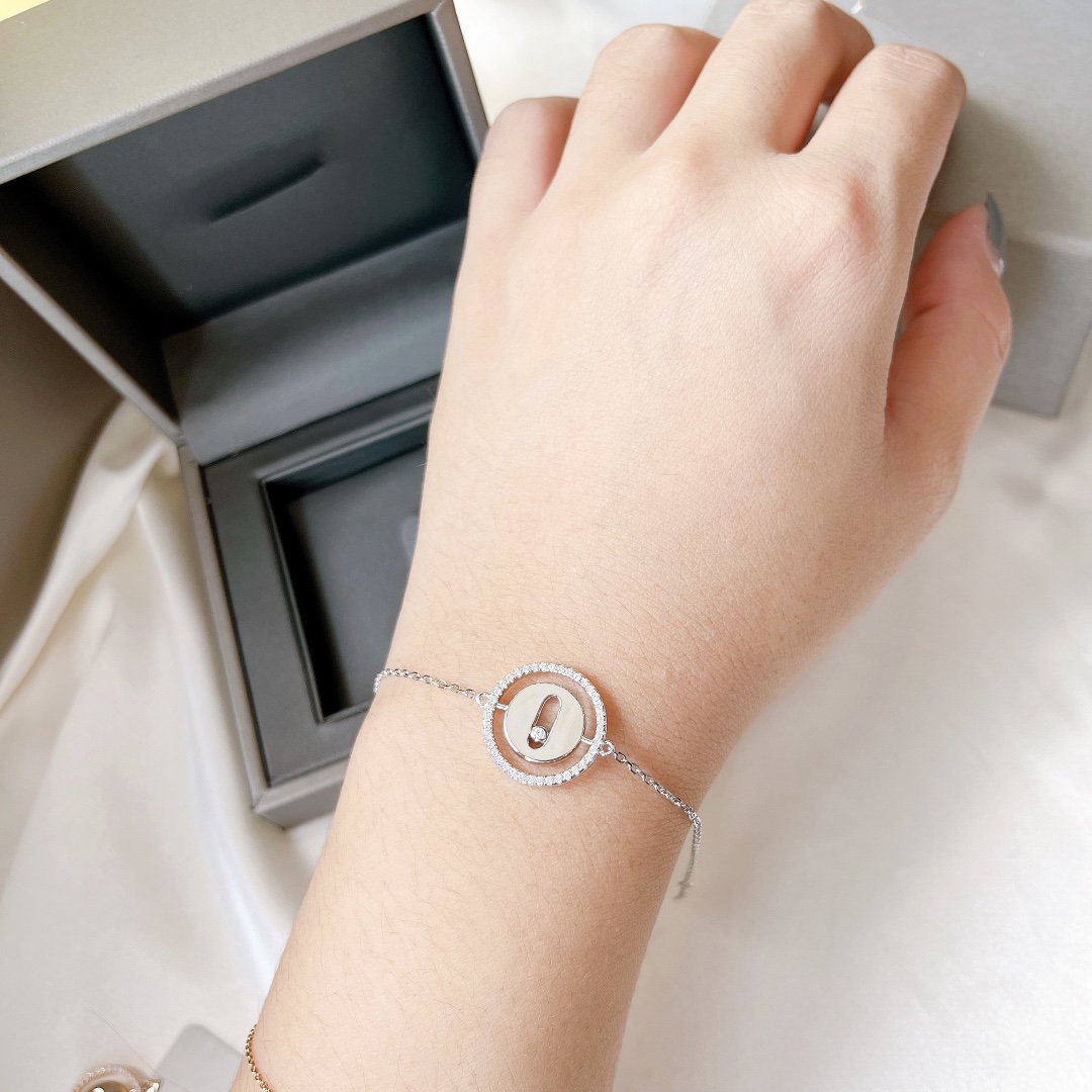 [Stars Jewelry]LUCKY MOVE PAVED DIAMOND BRACELET