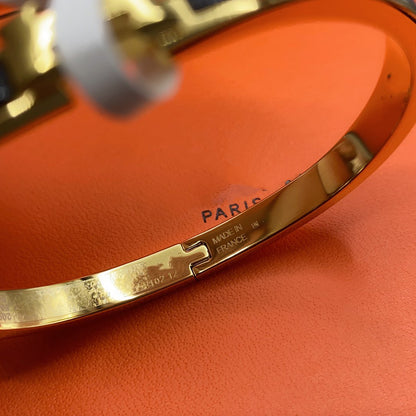 [Stars Jewelry]CLASSIC HM CLIC BLACK 8MM ENAMEL BRACELET