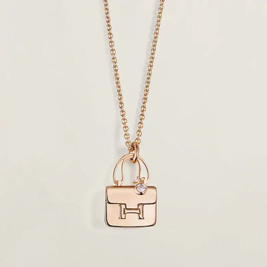 [Stars Jewelry]AMULETTE PEDANT ROSE GOLD NECKLACE