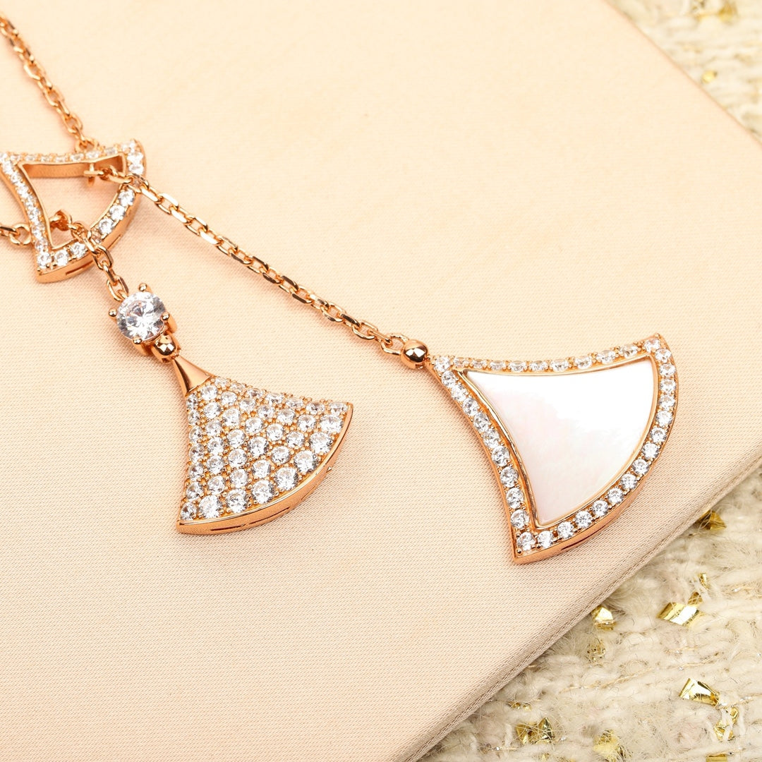 [Stars Jewelry]BVLGARI Divas’ Dream Multi-Fan Tassel Necklace