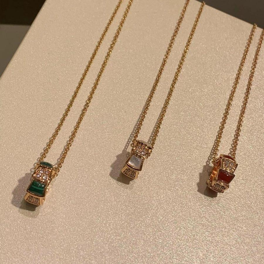 [Stars Jewelry]SERPENTI PEDANT DIAMOND NECKLACE