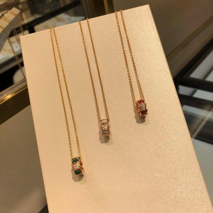 [Stars Jewelry]SERPENTI PEDANT DIAMOND NECKLACE