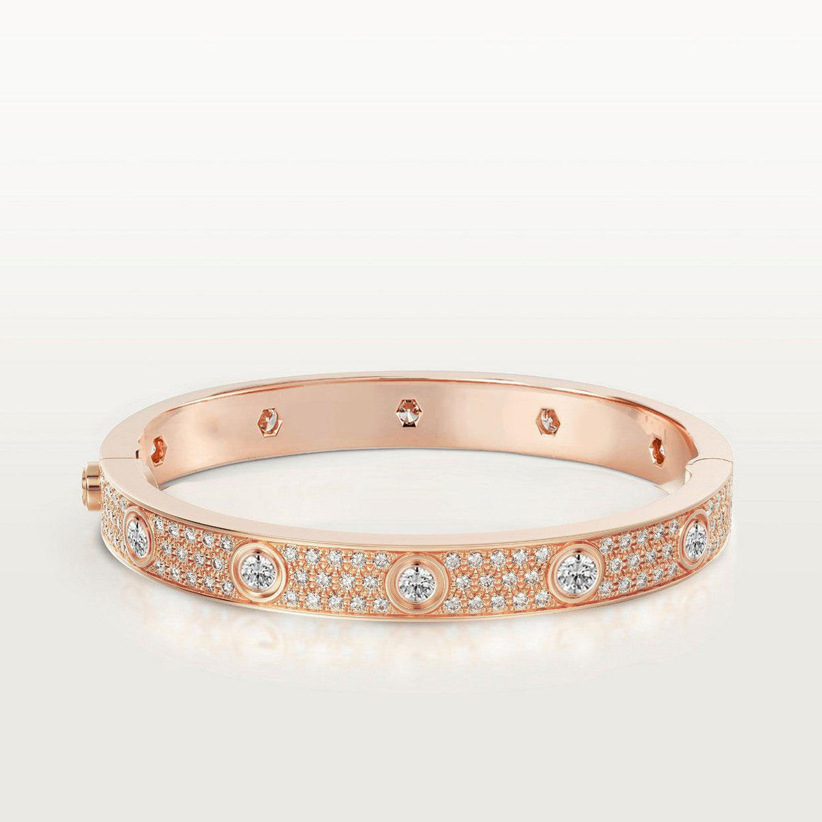 [Stars Jewelry]LOVE BRACELET 6.1MM DIAMOND-PAVED 10 BIG DIAMONDS