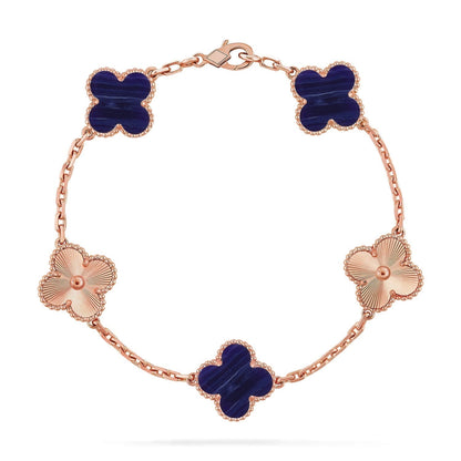 [Stars Jewelry]CLOVER 5 MOTIF PURPLE STRIPES BRACELET COLLECTION