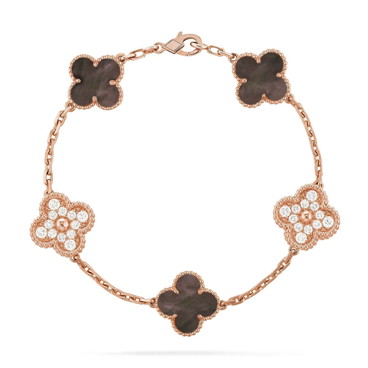 [Stars Jewelry] CLOVER 5 MOTIF GRAY MOP BRACELET COLLECTION