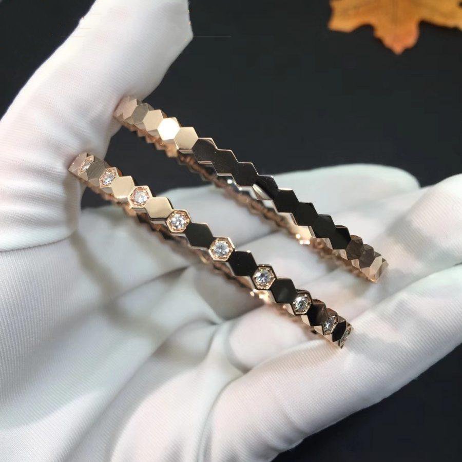 [Stars Jewelry]BEE LOVE PINK GOLD DIAMOND BRACELET