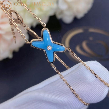 [Stars Jewelry]JEUX BRACELET TURQUOISE PINK GOLD 1 DIAMOND