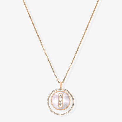 [Stars Jewelry]LUCKY MOVE MM NACRE BLANCHE DIAMOND NECKLACE