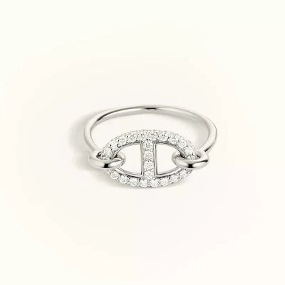 [Stars Jewelry]RONDE SMALL SILVER DIAMOND RING