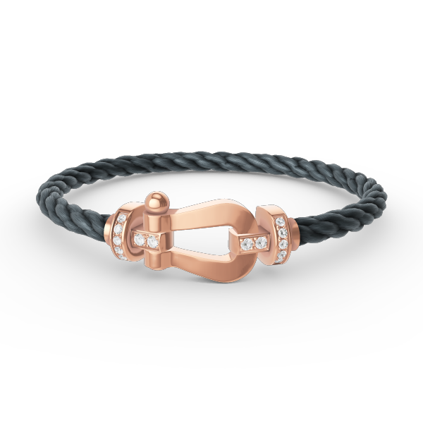 [Stars Jewelry]FORCE LARGE HORSESHOE HALF DIAMOND BRACELET ROSE GOLD