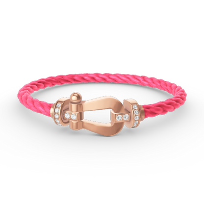 [Stars Jewelry]FORCE LARGE HORSESHOE HALF DIAMOND BRACELET ROSE GOLD