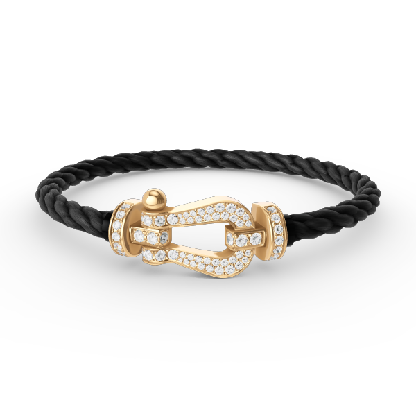 [Stars Jewelry]FORCE LARGE HORSESHOE FULL DIAMOND BRACELET GOLD