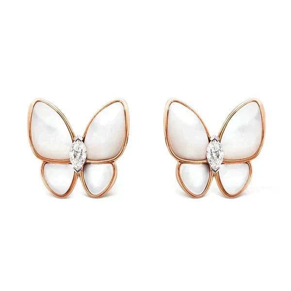 [Stars Jewelry]BUTTERFLY MOP DIAMOND EARRINGS