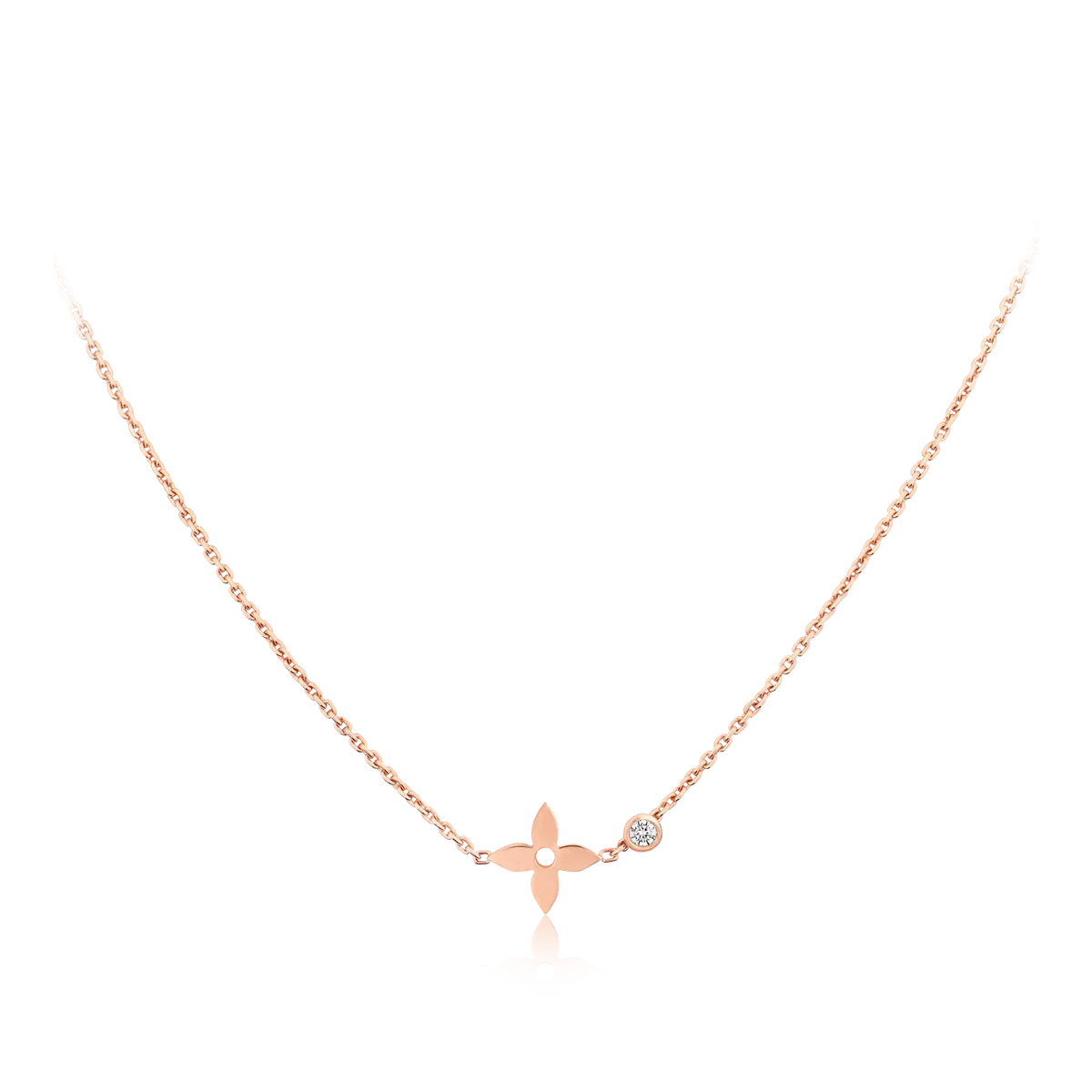 [Stars Jewelry]BLOSSOM PENDANT PINK GOLD AND DIAMOND
