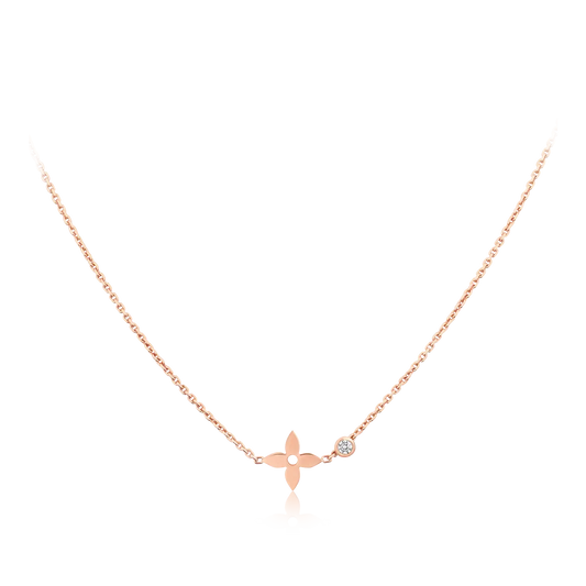 [Stars Jewelry]BLOSSOM PENDANT PINK GOLD AND DIAMOND