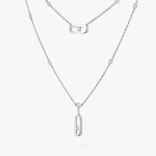 [Stars Jewelry] Move Uno Diamond Necklace