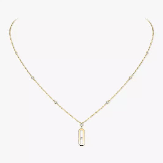 [Stars Jewelry] Move Uno Gold Diamond Long Necklace
