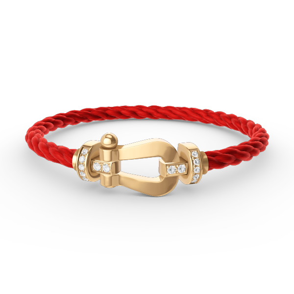 [Stars Jewelry]FORCE LARGE HORSESHOE HALF DIAMOND BRACELET GOLD