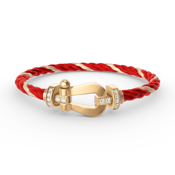 [Stars Jewelry]FORCE LARGE HORSESHOE HALF DIAMOND BRACELET GOLD
