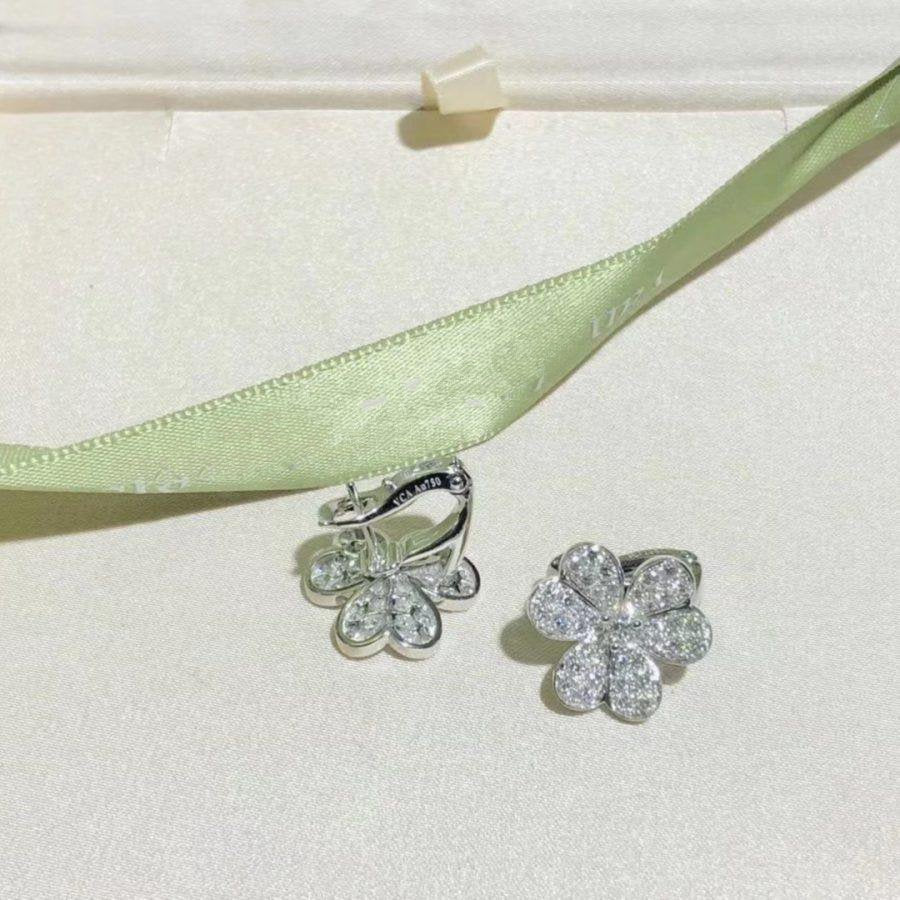 [Stars Jewelry]FRIVOLE SILVER FLOWER DIAMOND EARRINGS