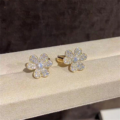 [Stars Jewelry]FRIVOLE GOLD FLOWER DIAMOND EARRINGS