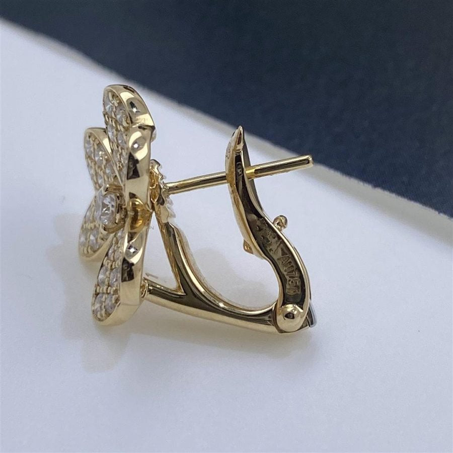 [Stars Jewelry]FRIVOLE GOLD FLOWER DIAMOND EARRINGS