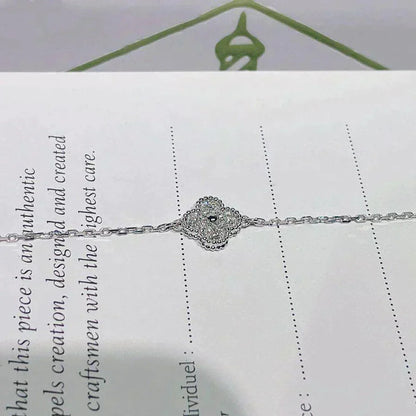 [Stars Jewelry]CLOVER  SINGLE FLOWER BRACELET SILVER