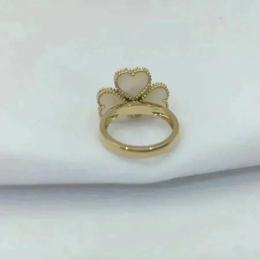 [Stars Jewelry]SWEET CLOVER WHITE MOP RING