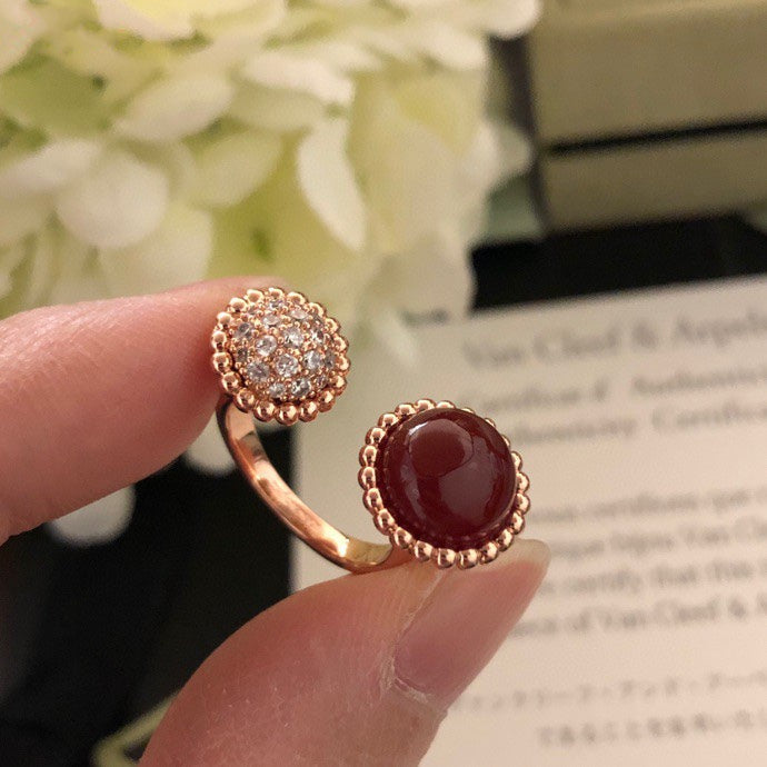 [Stars Jewelry]PERLEE COULEURS DIAMOND ROSE GOLD BETWEEN THE FINGER RING